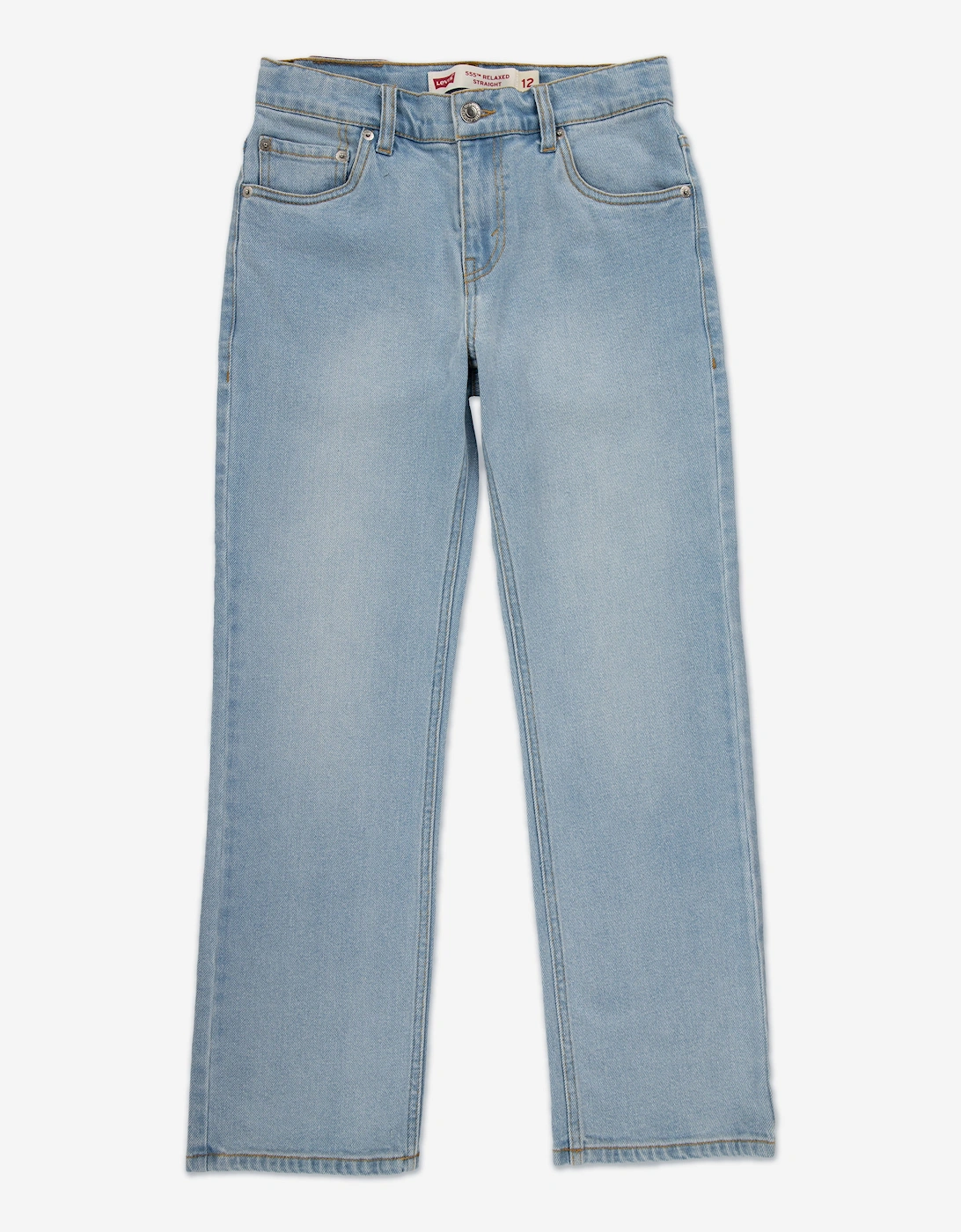 Boys 555 Relaxed Straight Jeans in Blue, 4 of 3