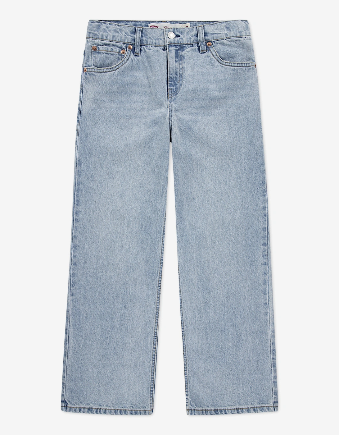 Boys 578 Baggy Jeans in Blue, 4 of 3