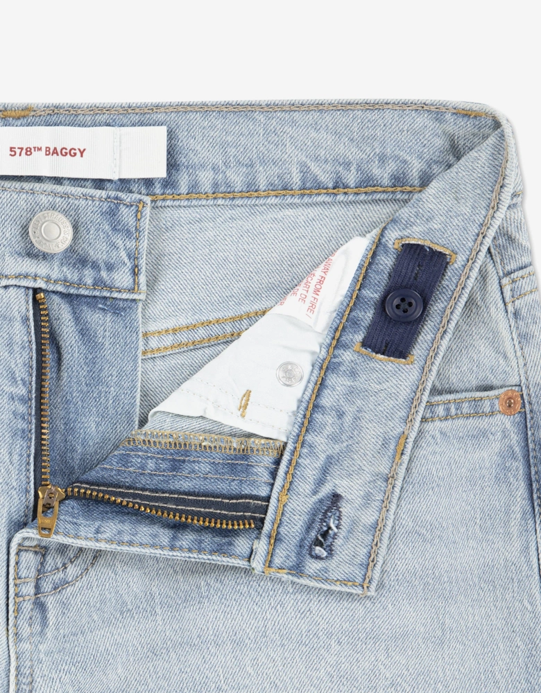 Boys 578 Baggy Jeans in Blue