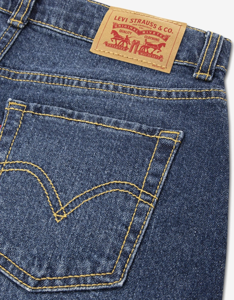 Girls A Line Shorts in Blue