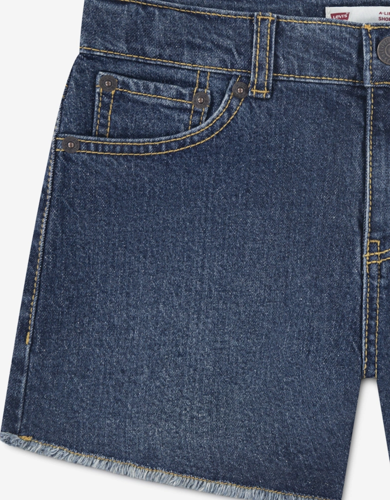 Girls A Line Shorts in Blue