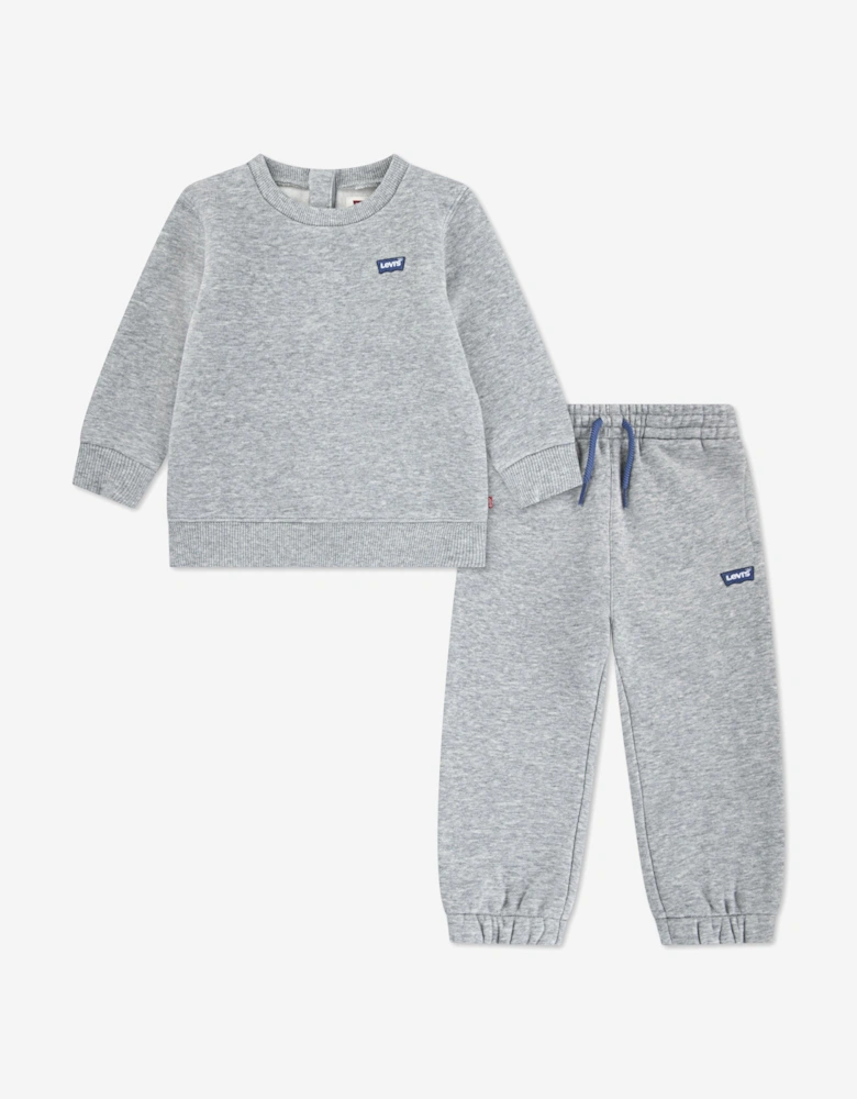 Baby Boys Logo Tracksuit in Grey