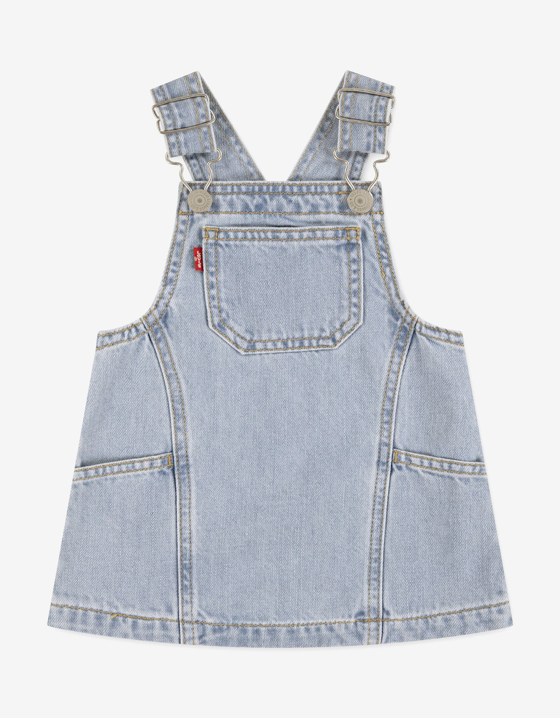 Baby Girls Side Pocket Skirtall in Blue, 5 of 4