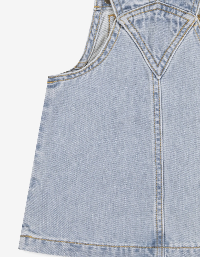 Baby Girls Side Pocket Skirtall in Blue