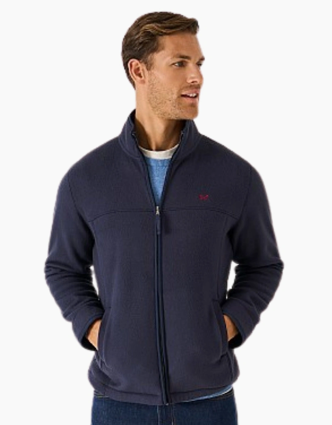Mens Aldringham Full Zip Fleece, 2 of 1