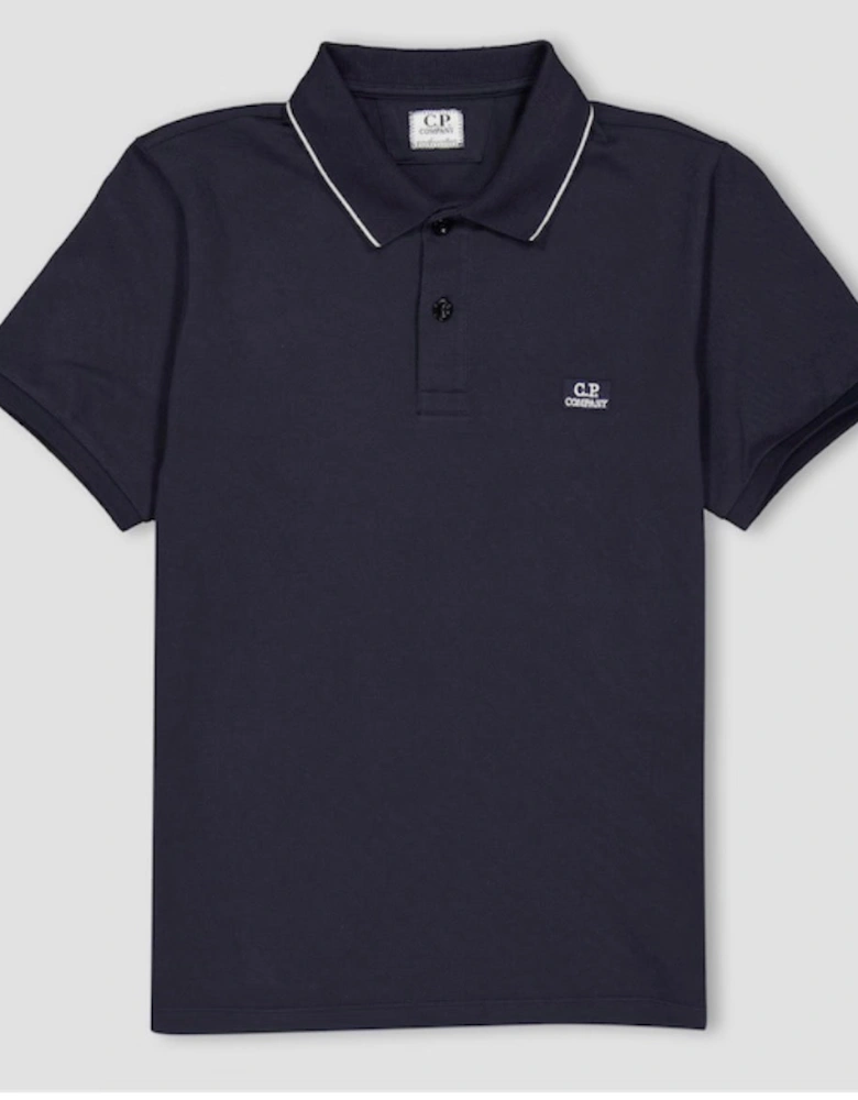 C.P.COMPANY BOYS NAVY POLO SHIRT CUM00Z
