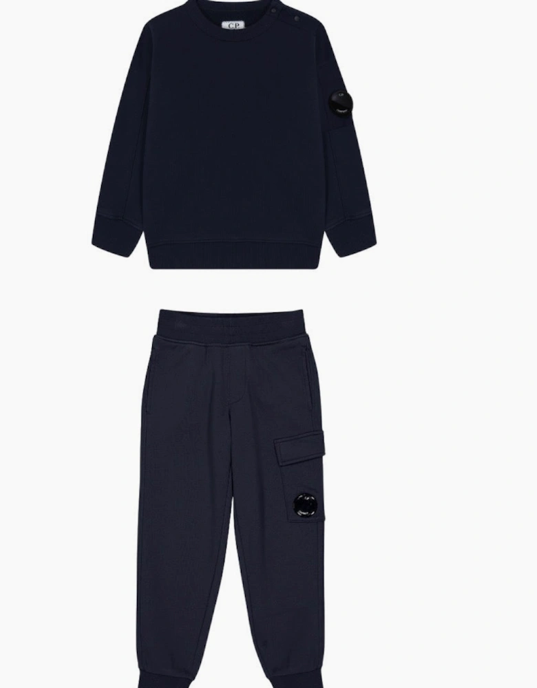 C.P. COMPANY BOYS NAVY GOGGLES TRACKSUIT CNF00X/CPP002