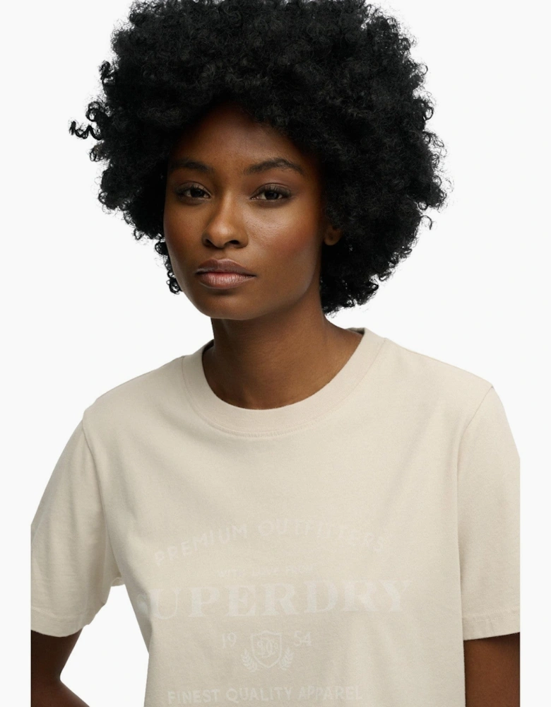 Womens Luxe Casual Relaxed Short Sleeve T-Shirt