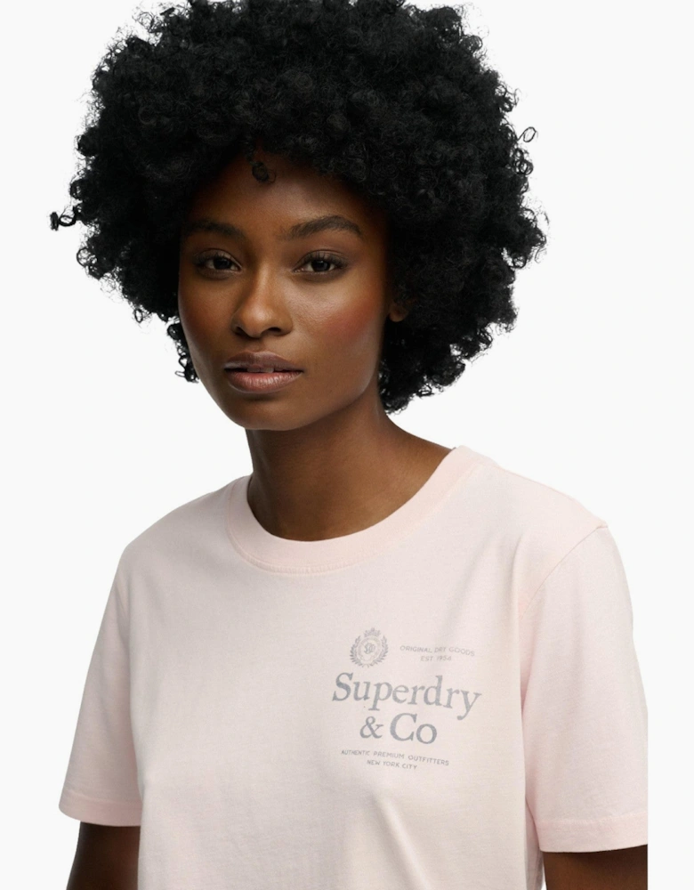 Womens Luxe Casual Relaxed Short Sleeve T-Shirt