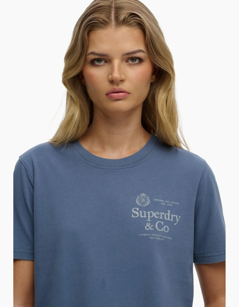 Womens Luxe Casual Relaxed Short Sleeve T-Shirt