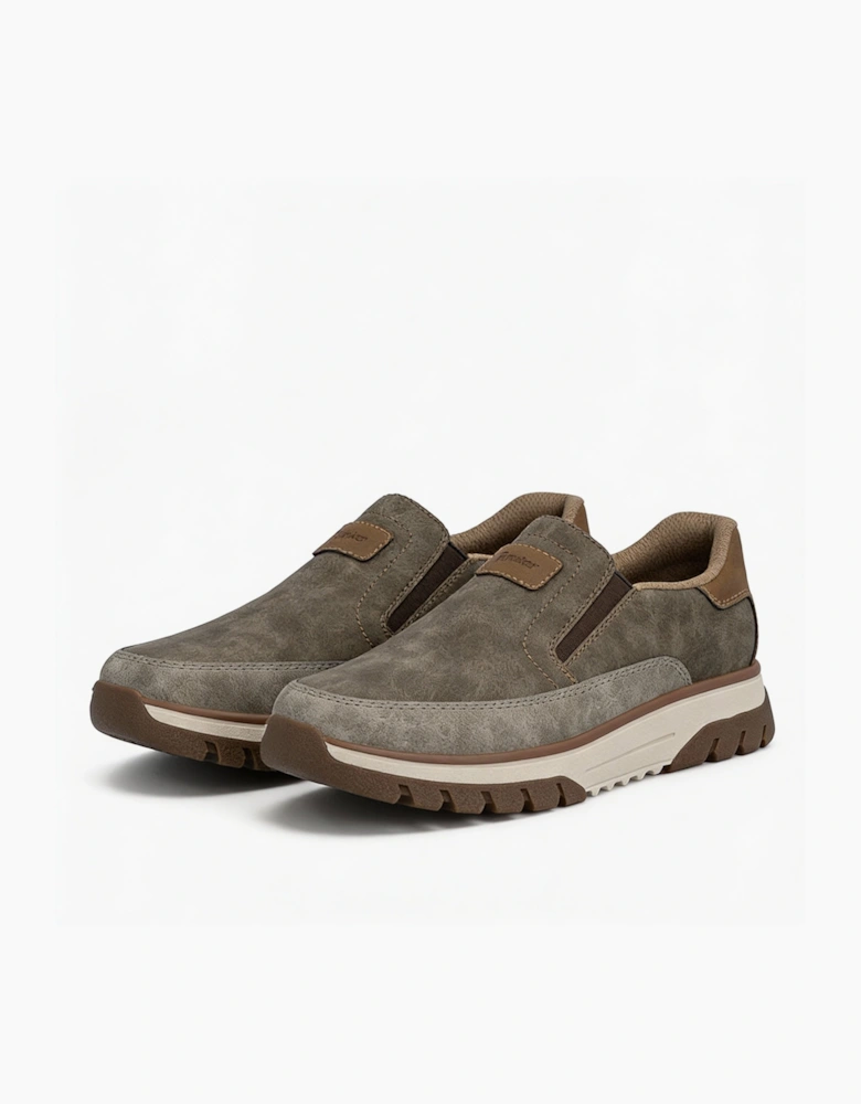 STAN Mens Comfort Trainers Brown