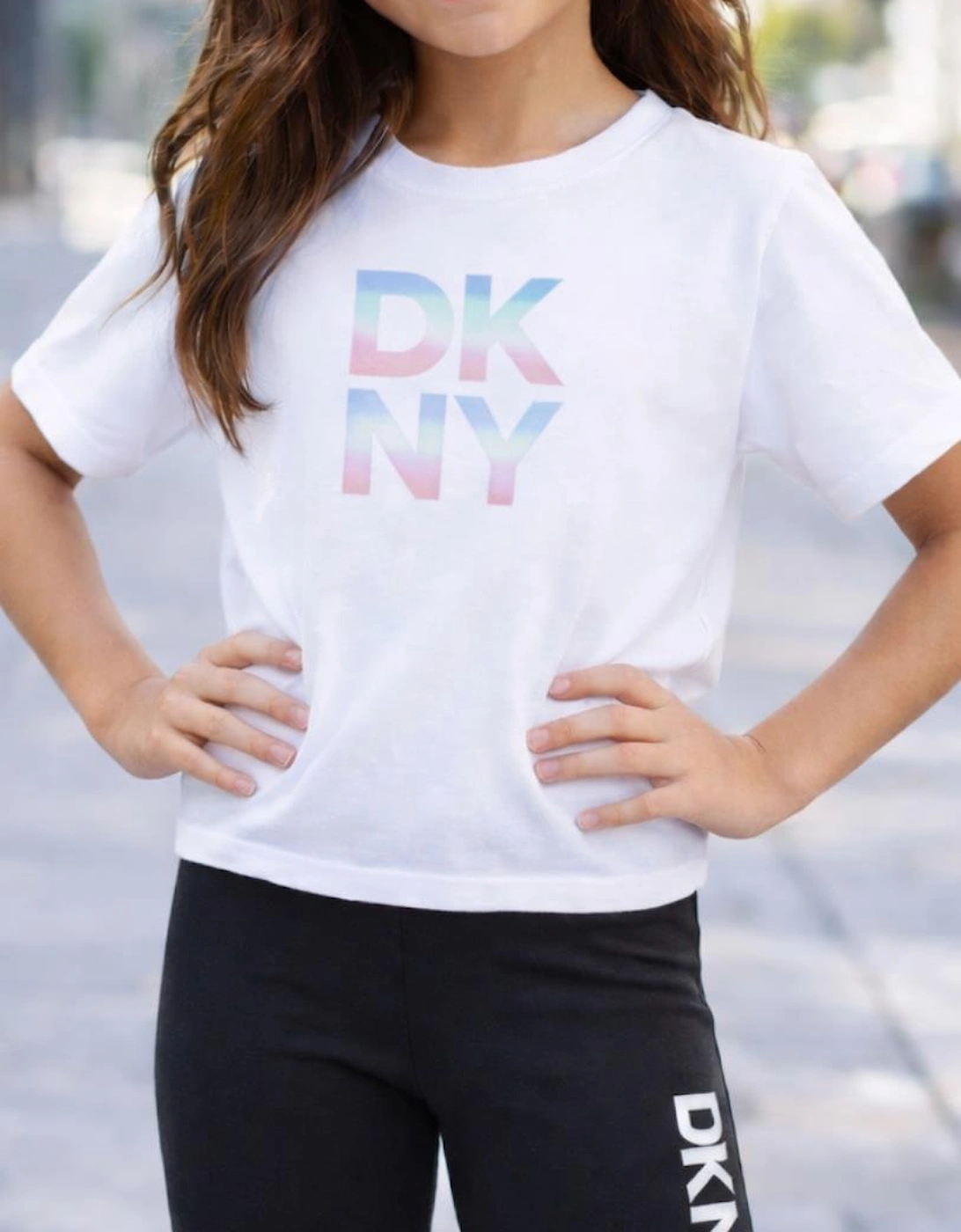 DKNY GIRLS CYCLE SHORTS SET D62624/D62576, 4 of 3