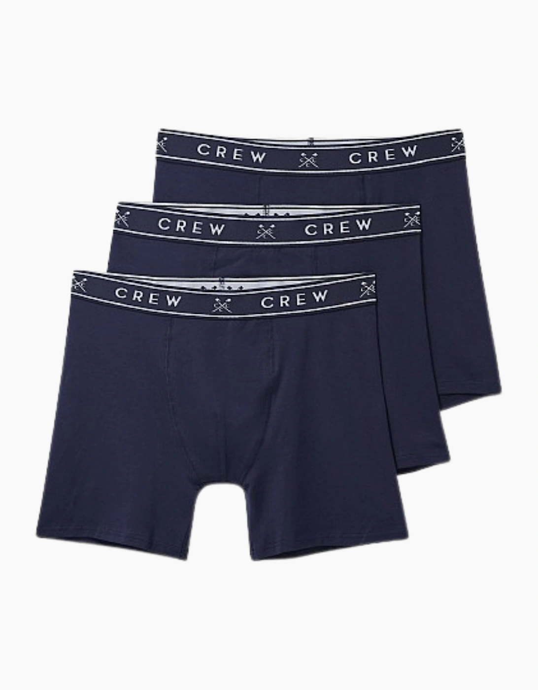 Men's Crew Clothing Mens 3 Pack Jersey Boxer Shorts - Navy - Size: 33/32/32