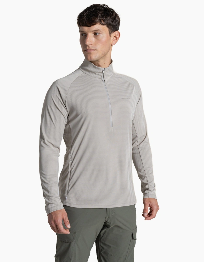 Mens NosiLife SolarShield+ Half Zip Fleece