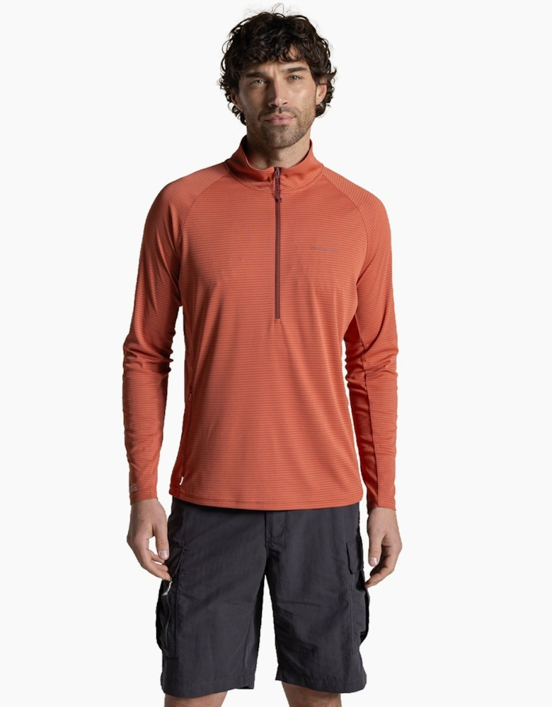 Mens NosiLife SolarShield+ Half Zip Fleece