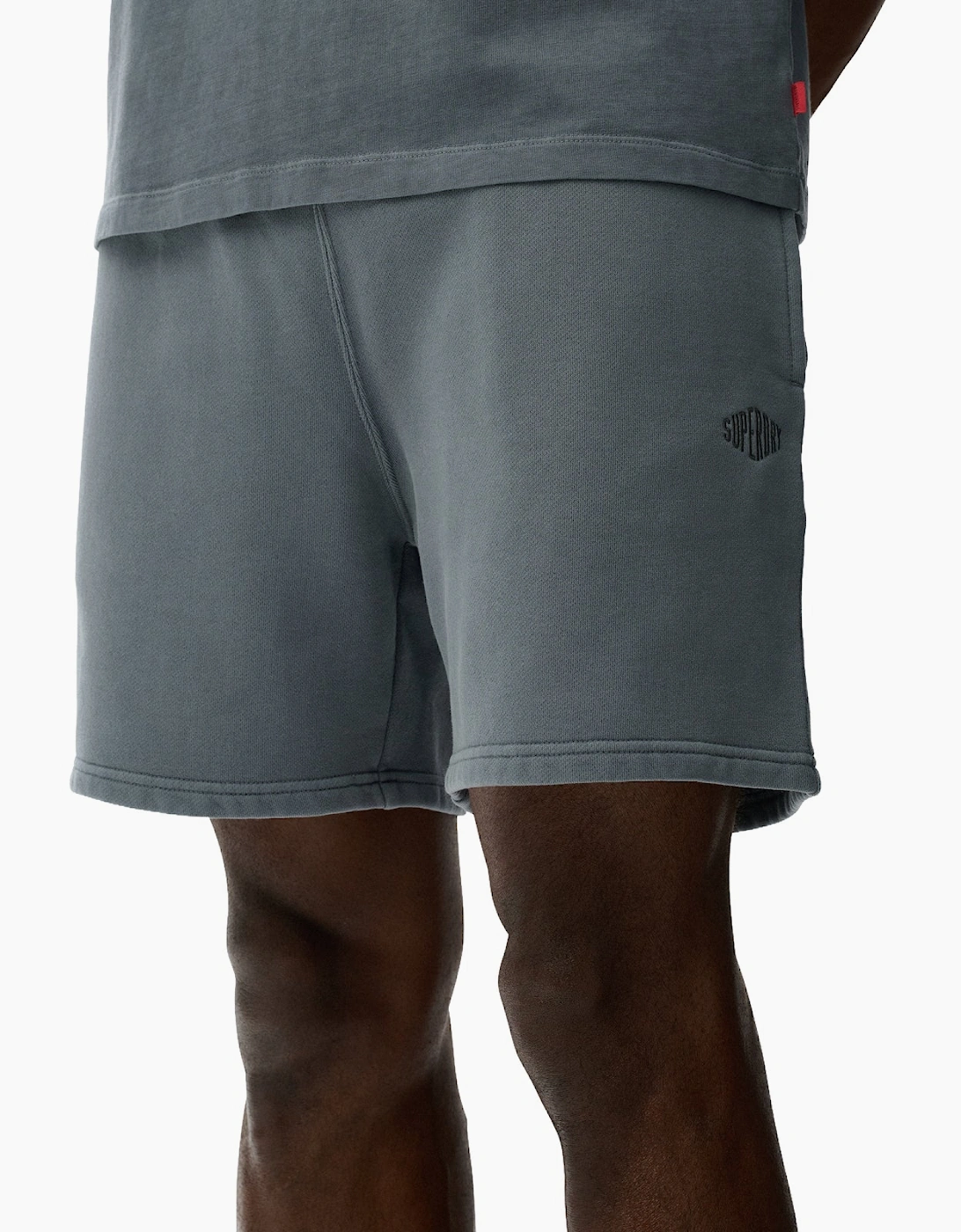 Superdry Men's Stormy Weather Blue Micro Logo Sweat Shorts - Size: Xl