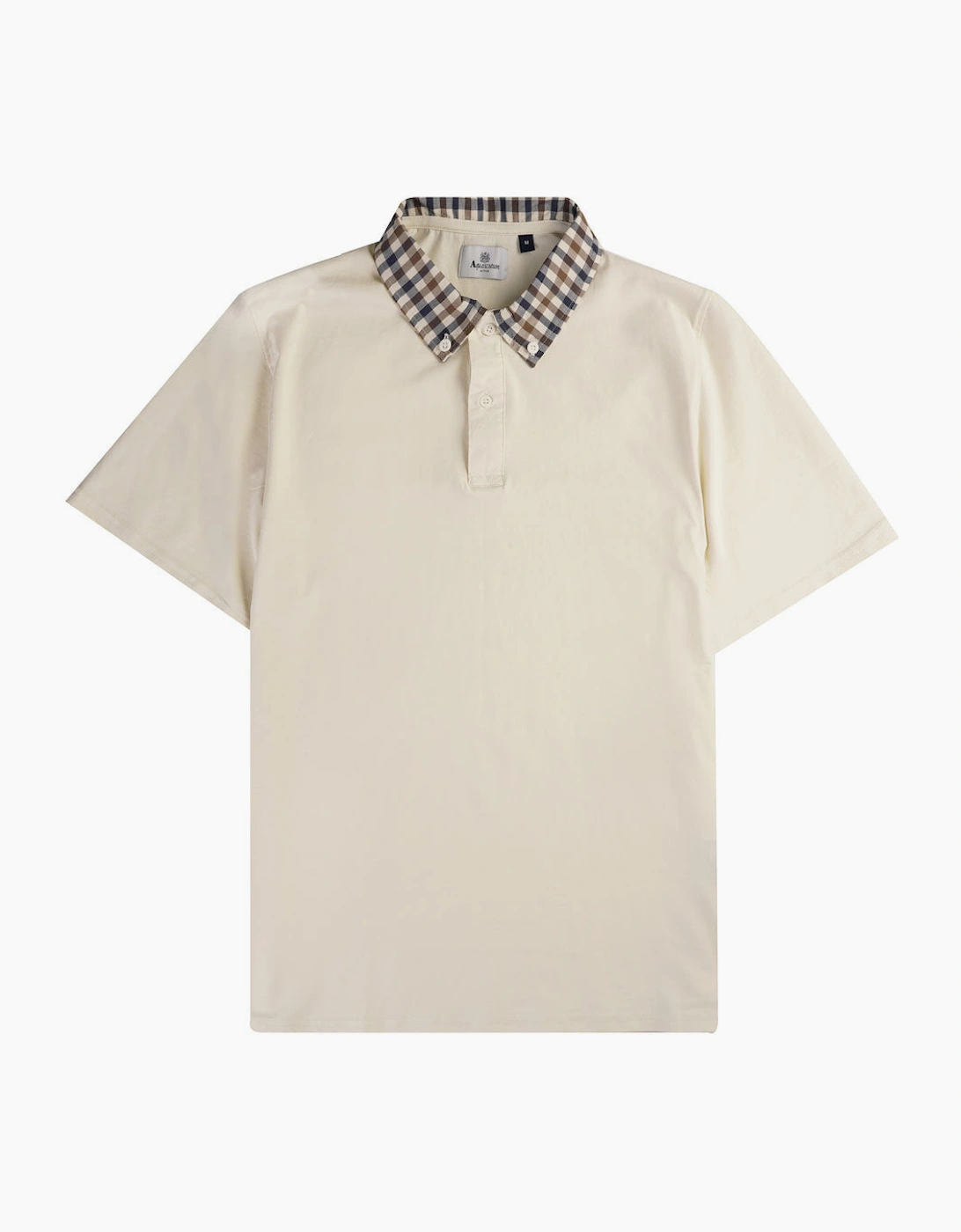 Supima Check Collar RIb Polo Shirt - Old White, 2 of 1