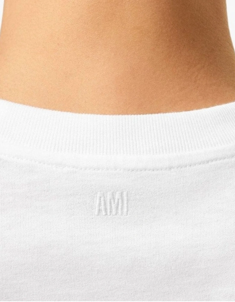 Men's White 'Ami De Coeur' Black Heart Slim Fit T-Shirt