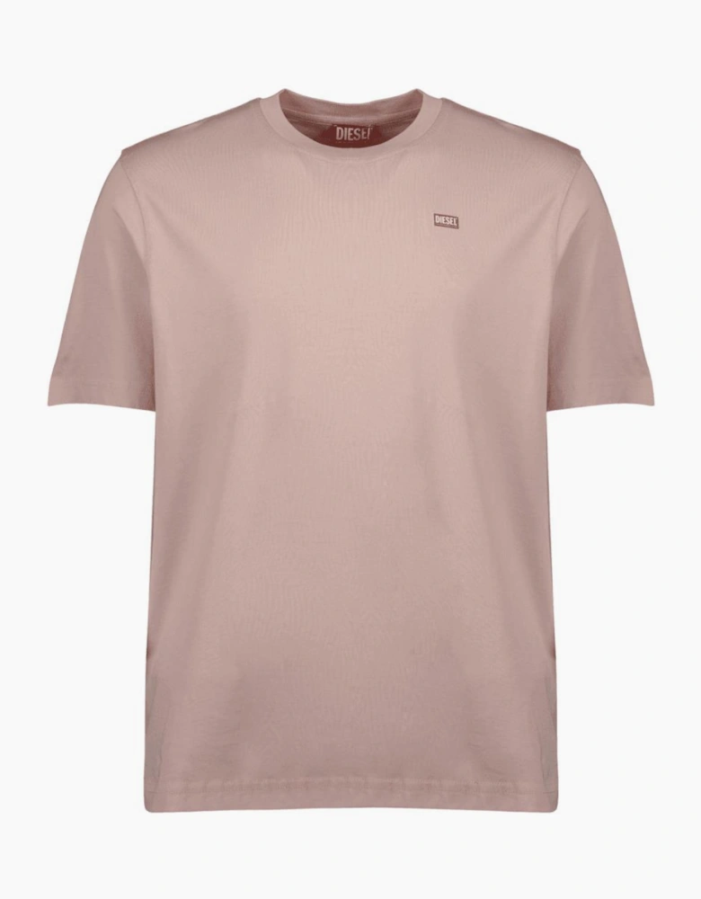 T-Adjust-V10 Rear Logo Salmon Pink T-Shirt