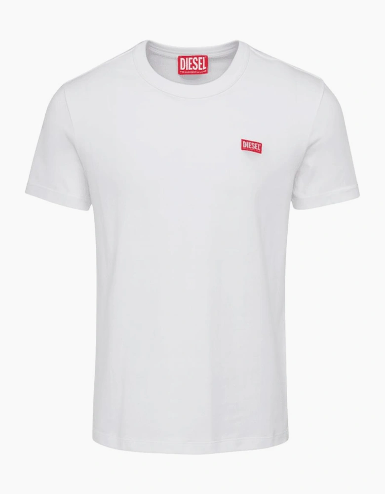 T-Meigor Mercerised Logo White T-Shirt