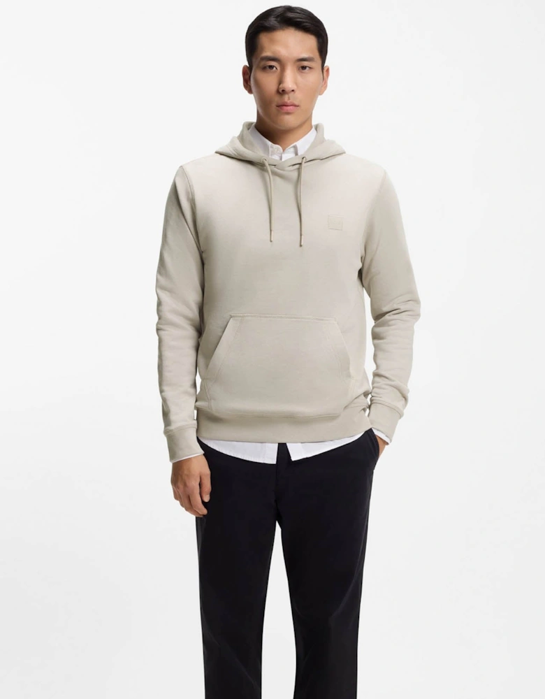 BOSS Orange Wetalk Mens Pullover Hoodie With Logo Patch - Open Grey 070