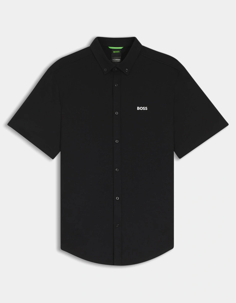 BOSS Green ST_Motion Mens Short Sleeve Shirt - Black 002