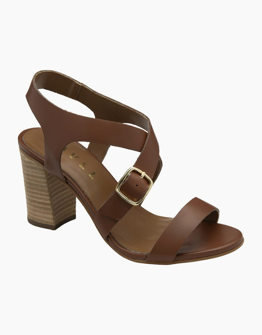 Ravel Women's Brown Birkby Heeled Sandals - Size 4