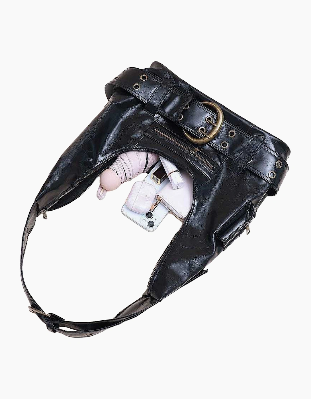 Womens/Ladies Cora Buckle Shoulder Bag