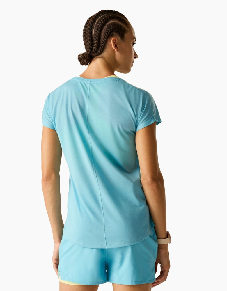 Womens/Ladies Serenity Abstract Mountain T-Shirt