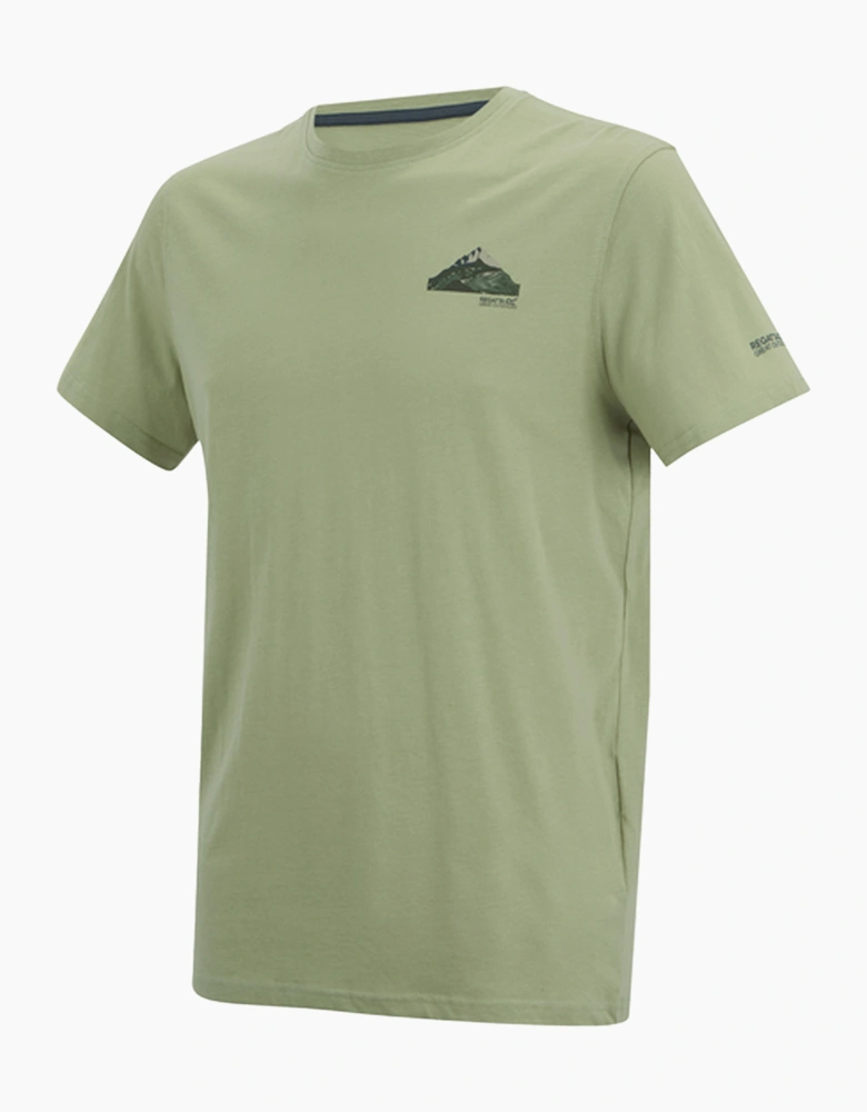 Mens Breezed Moon Mountain T-Shirt