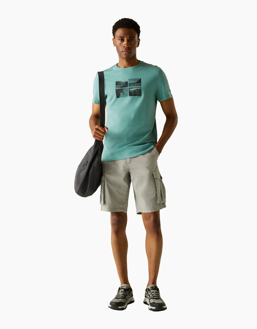 Mens Breezed Square Detail T-Shirt