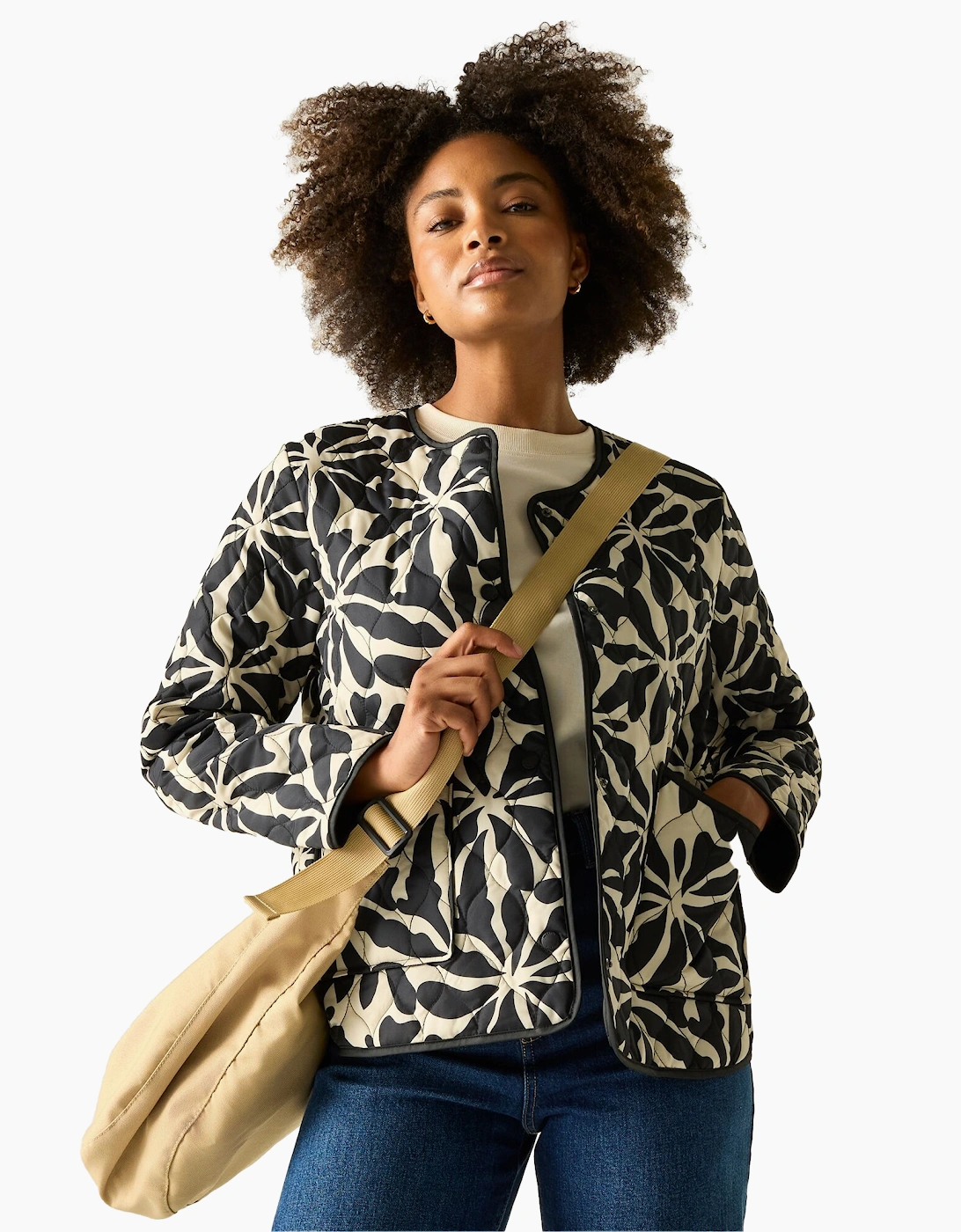 Womens/Ladies Mira Abstract Floral Padded Jacket