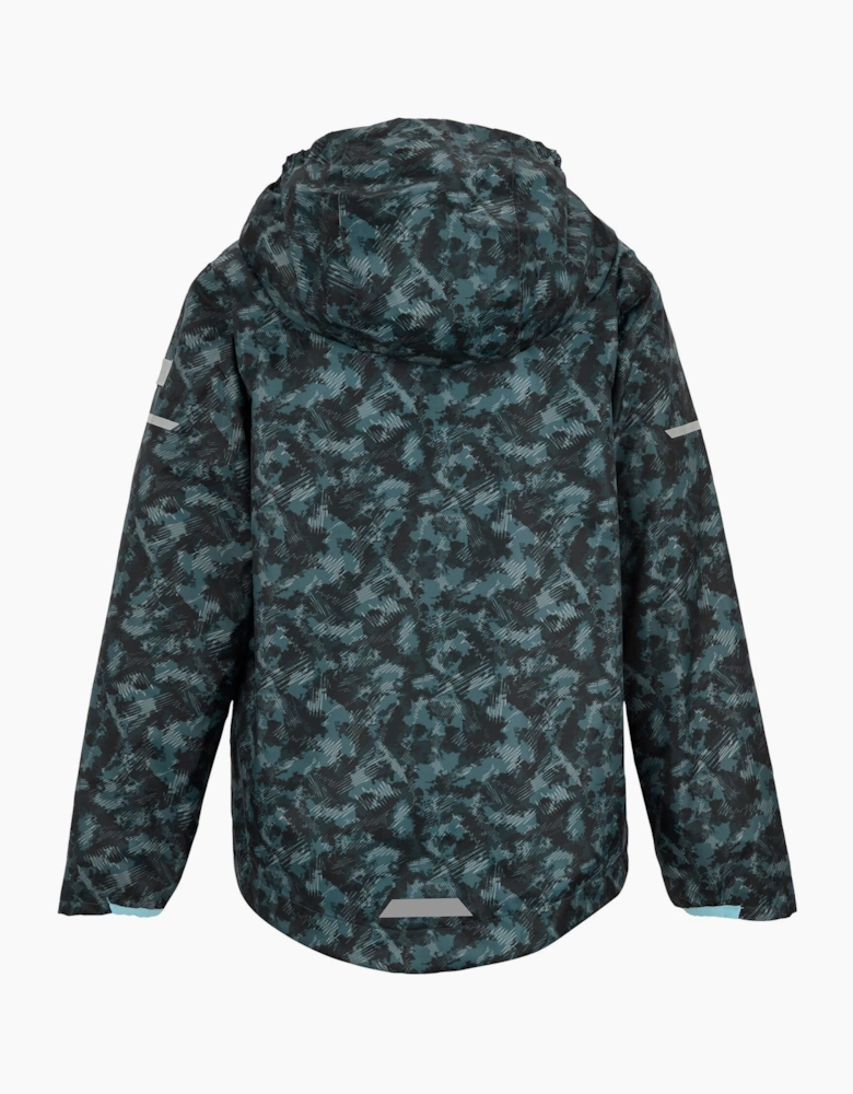 Childrens/Kids Lever II Scratched Camo Waterproof Jacket