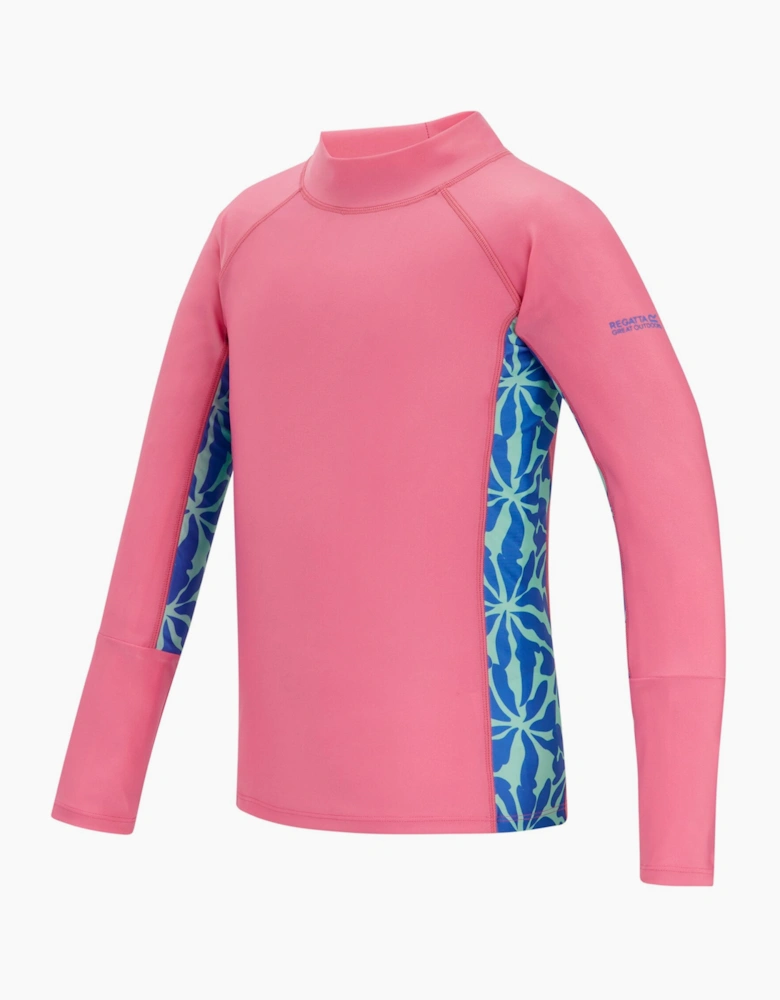 Childrens/Kids Hoku II Floral Swim Top