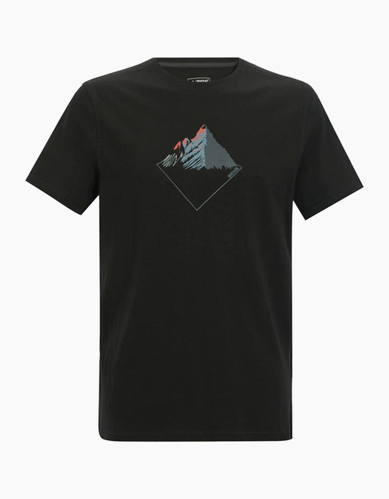 Mens Breezed Mountain Peaks T-Shirt