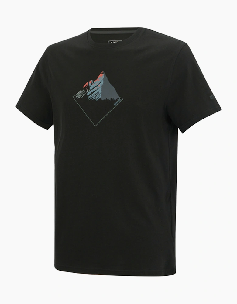 Mens Breezed Mountain Peaks T-Shirt