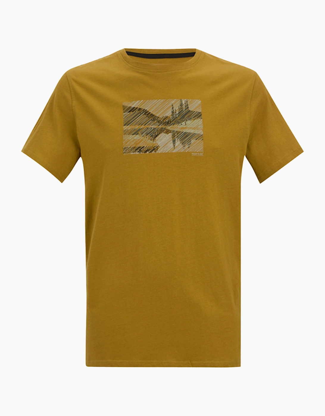 Regatta Men's Brown Breezed Landscape T-Shirt - Size: 36
