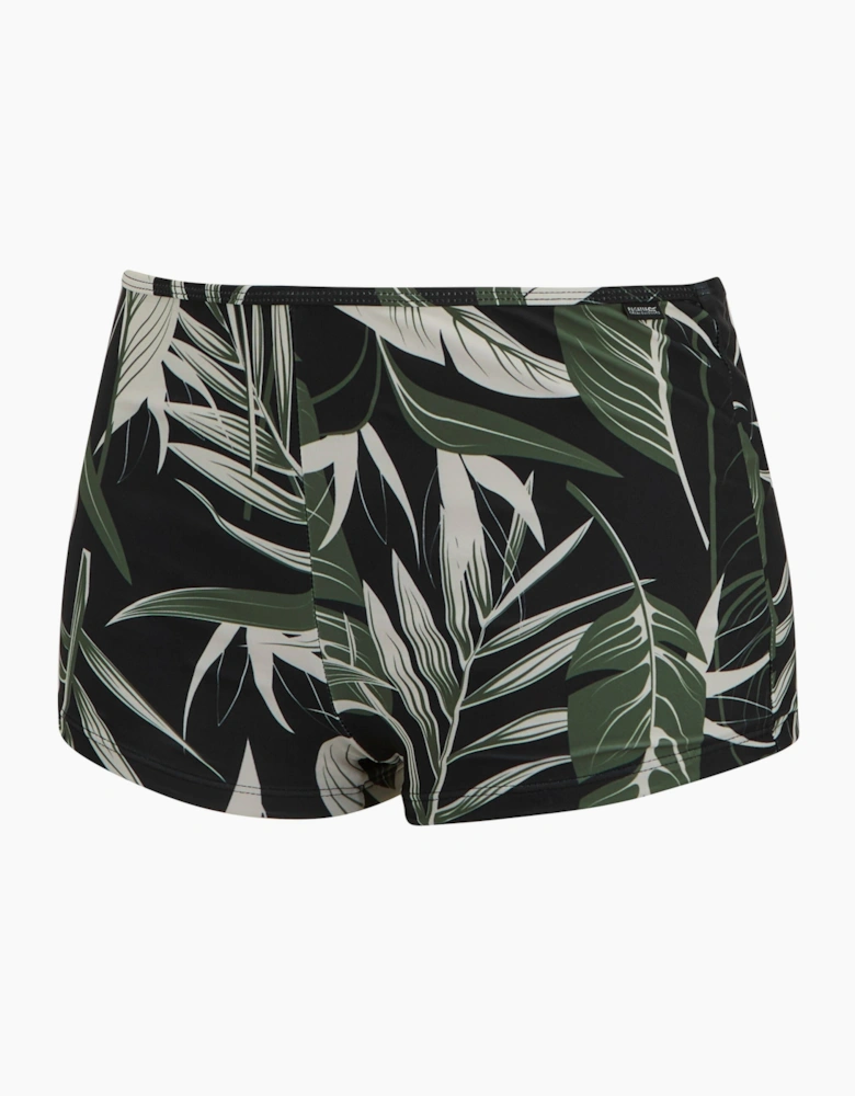 Womens/Ladies Aceana Tropical Leaves Bikini Shorts