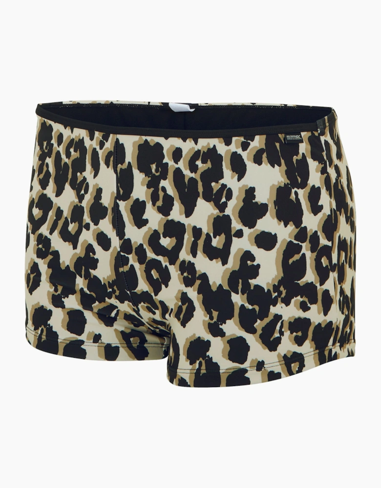 Womens/Ladies Aceana Leopard Print Bikini Shorts