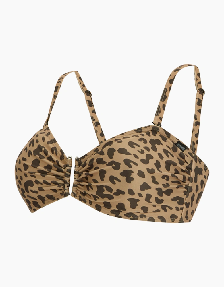 Womens/Ladies Aceana III Leopard Print Bikini Top