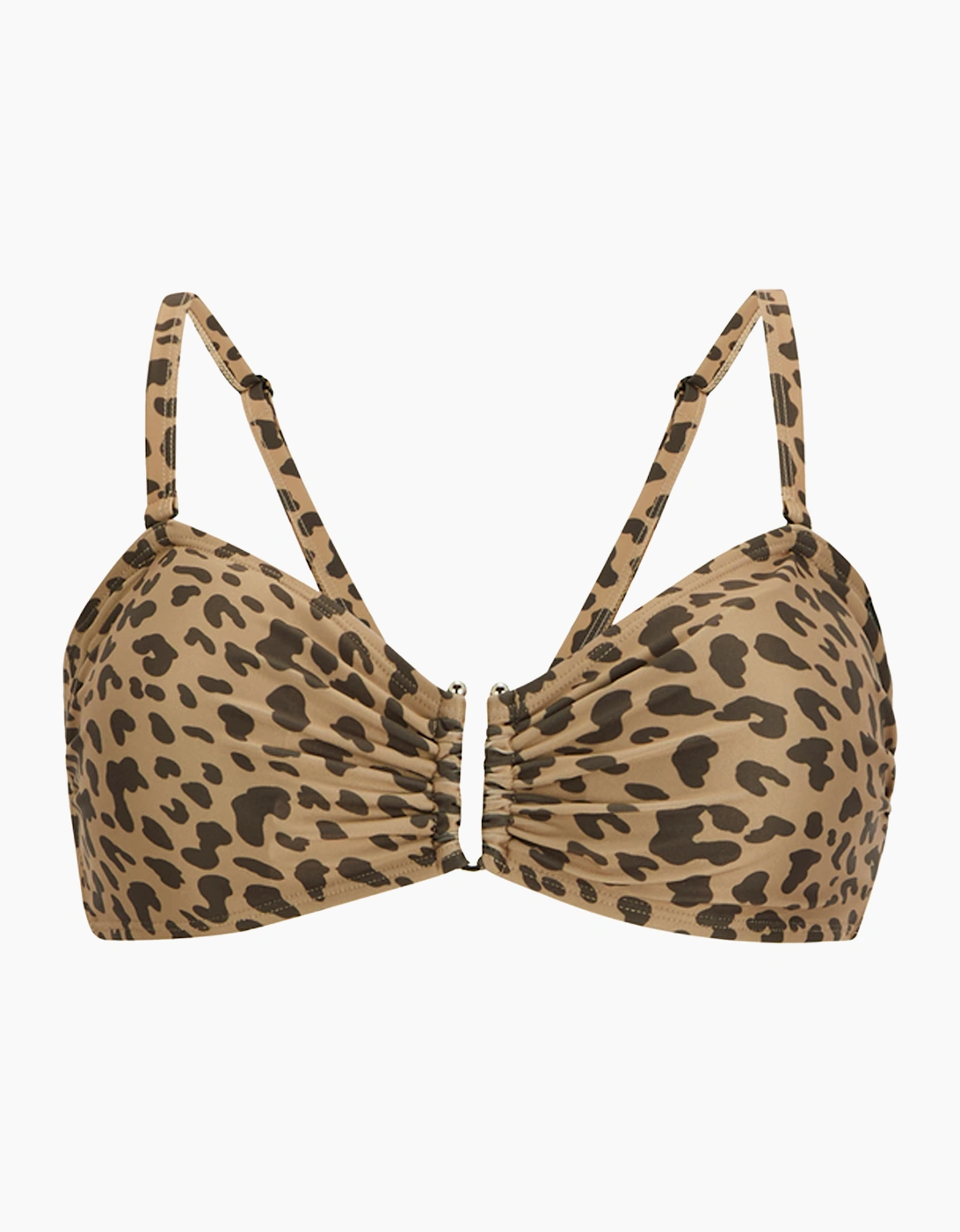 Womens/Ladies Aceana III Leopard Print Bikini Top, 6 of 5
