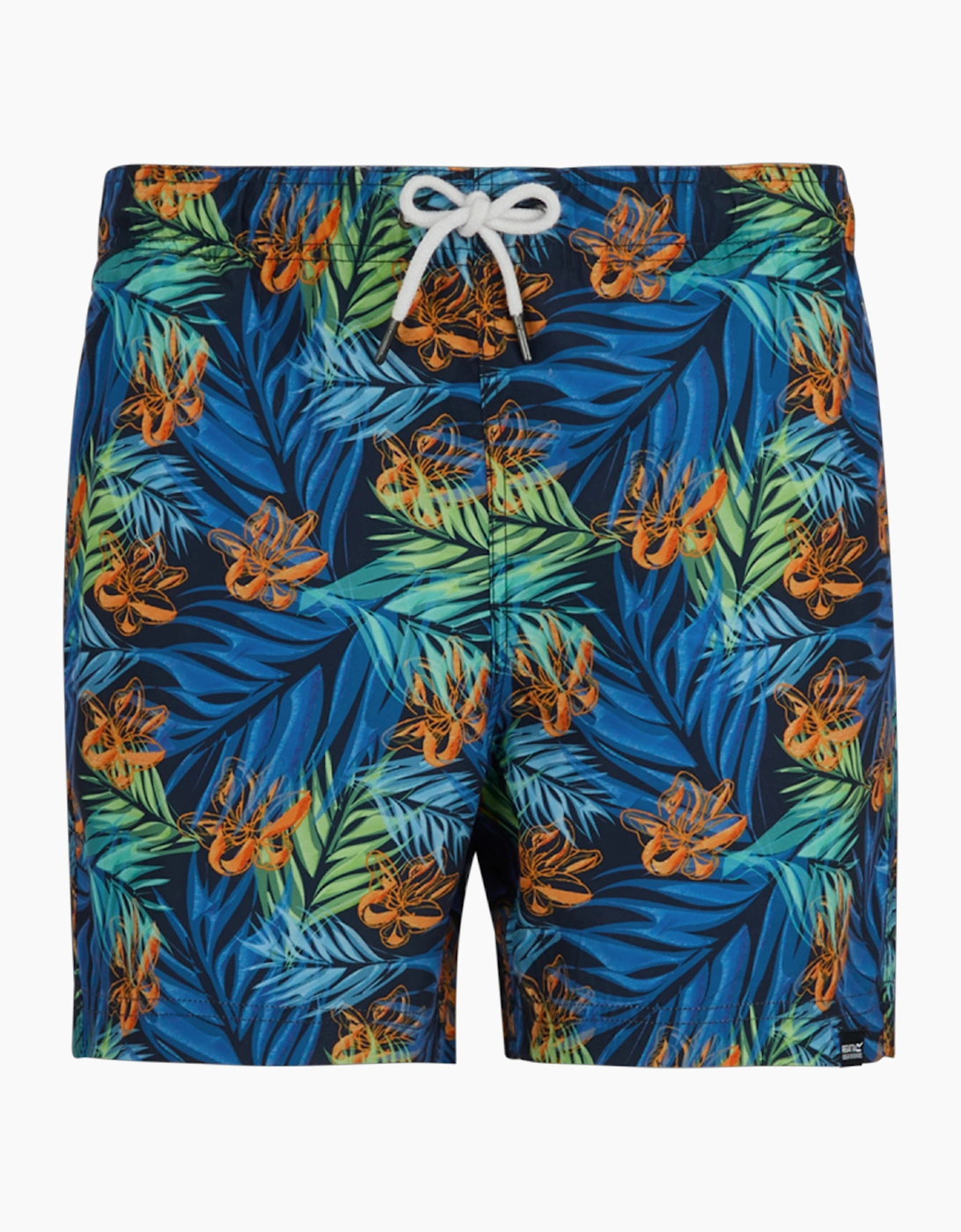 Regatta Men's Navy Loras Tropical Leaves Swim Shorts  33/32/32 M