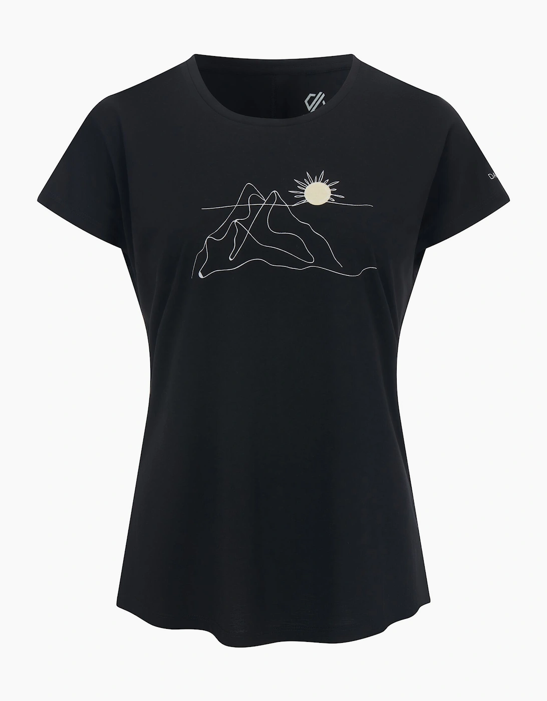 Womens/Ladies Serenity Linear Mountain T-Shirt, 6 of 5