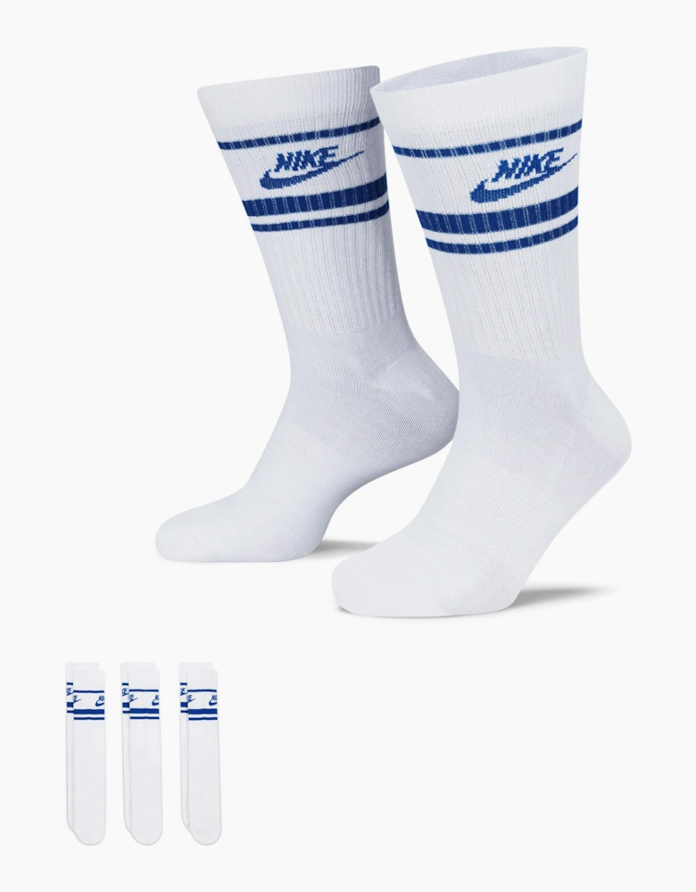 Unisex Adult Sportswear Essential Everyday Crew Socks (Pack of 3)