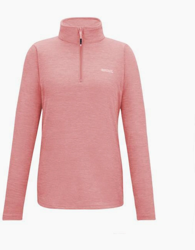 Womens/Ladies Sweetheart Quarter Zip Fleece Top