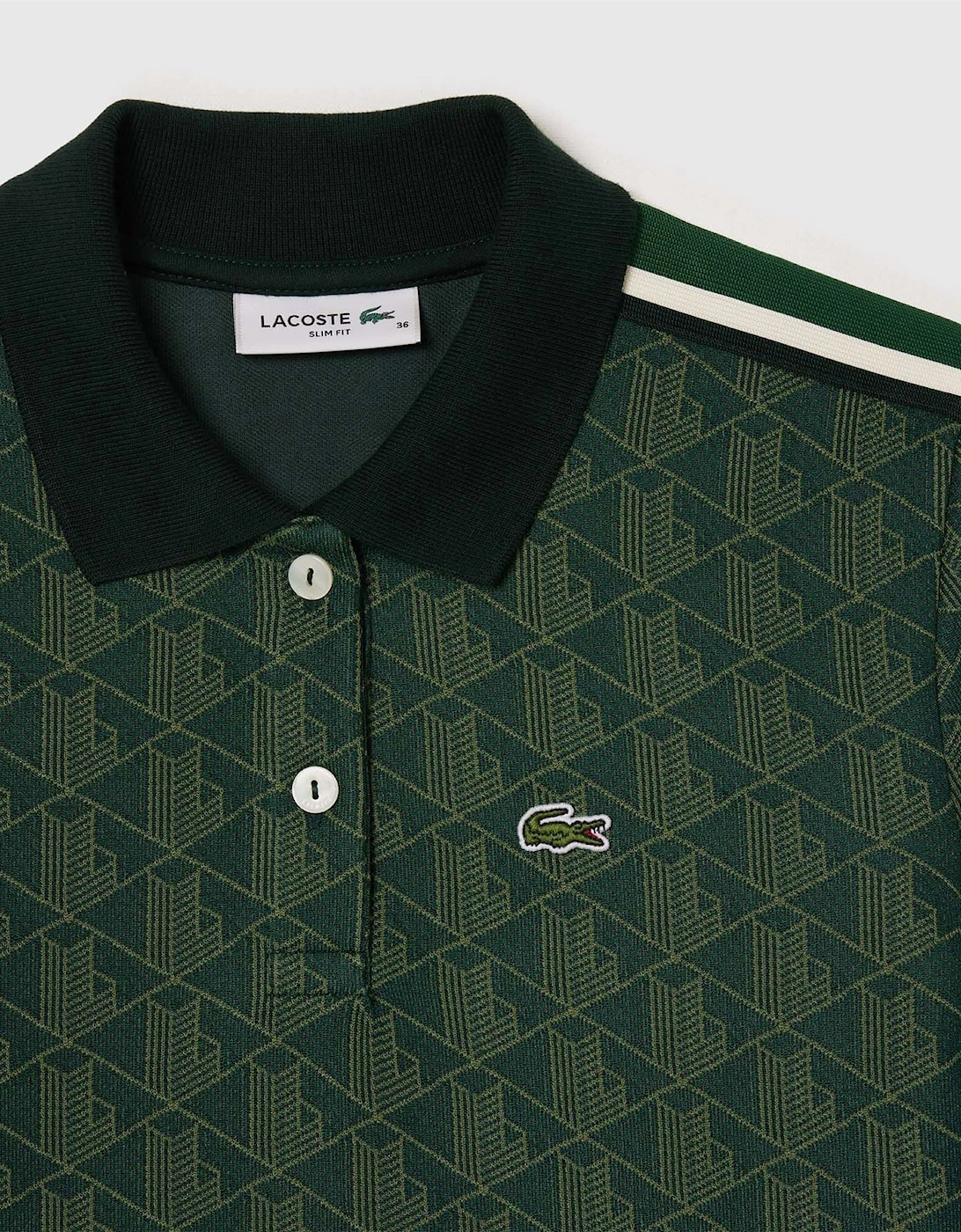 Slim-Fit Monogram Jacquard Polo Shirt