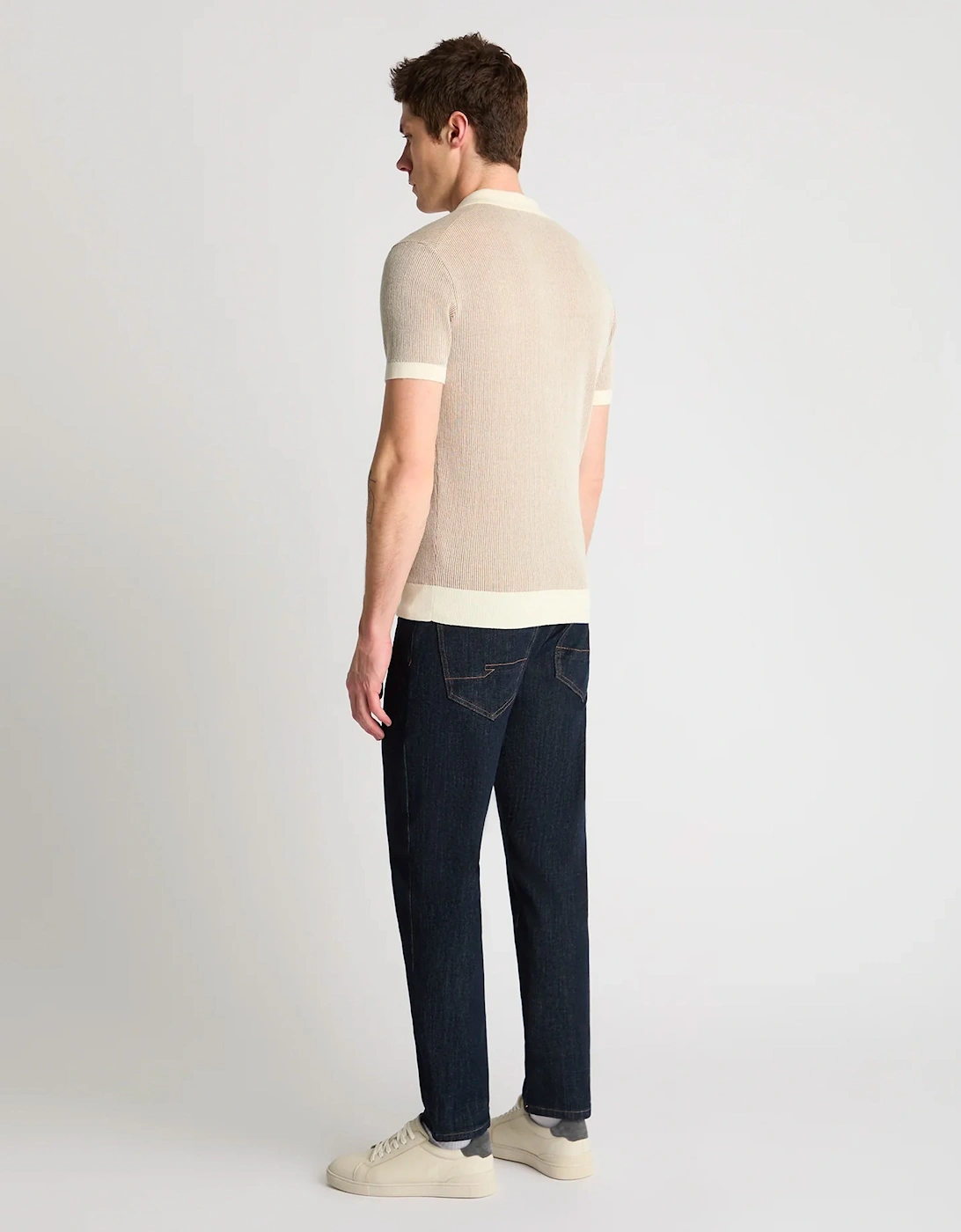 Knitted Polo Shirt CREAM