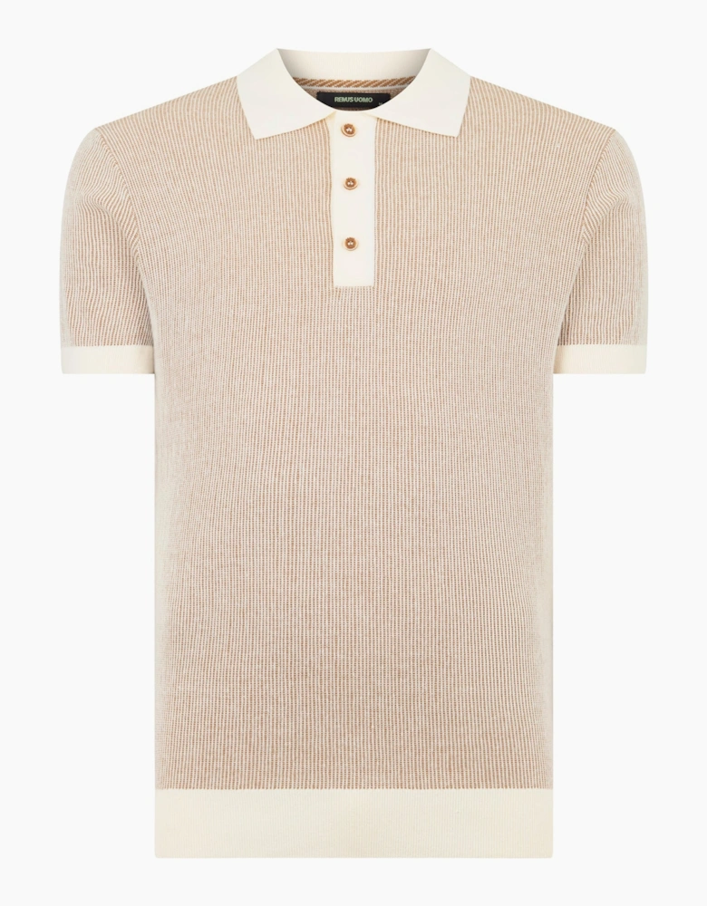 Knitted Polo Shirt CREAM
