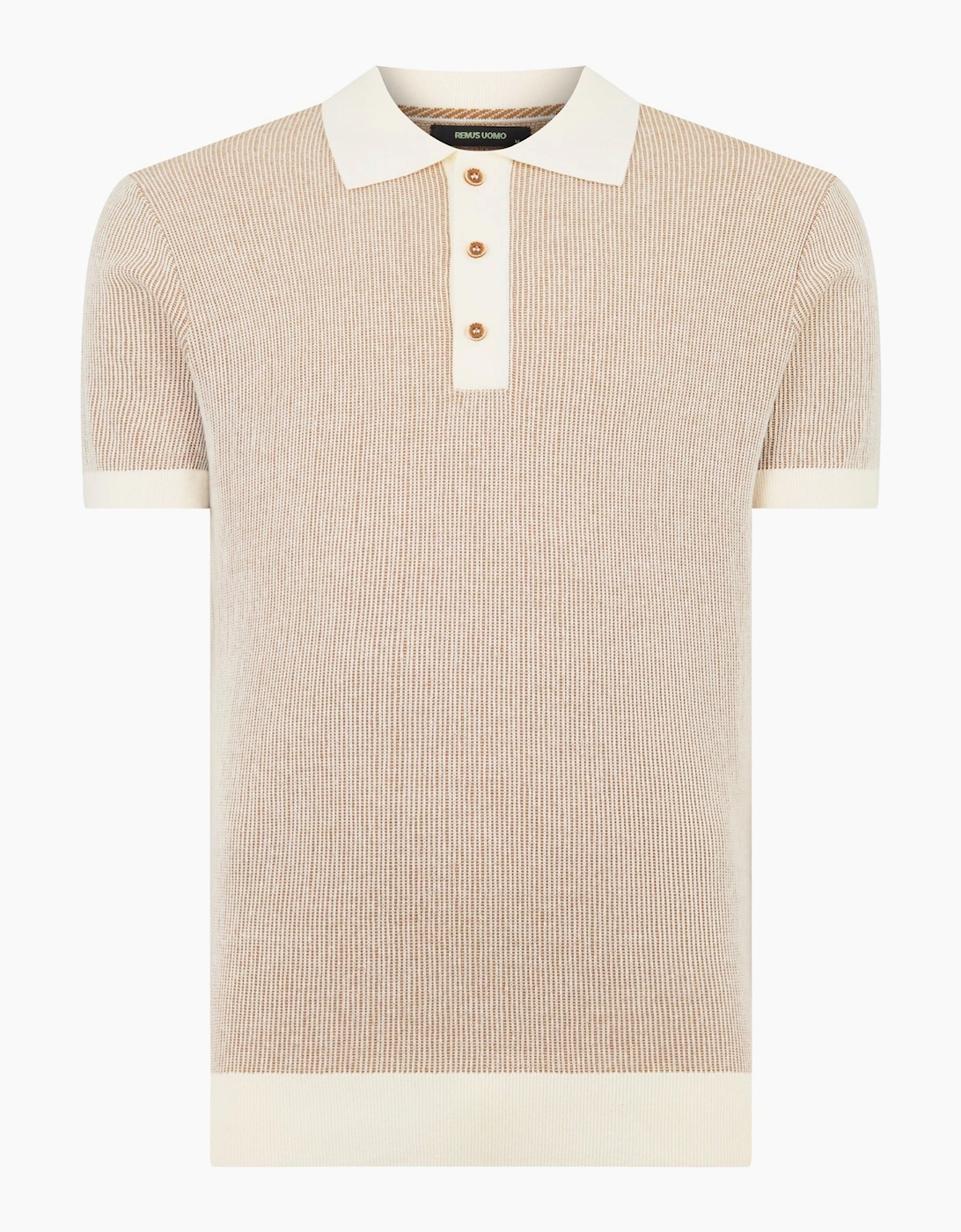 Knitted Polo Shirt CREAM