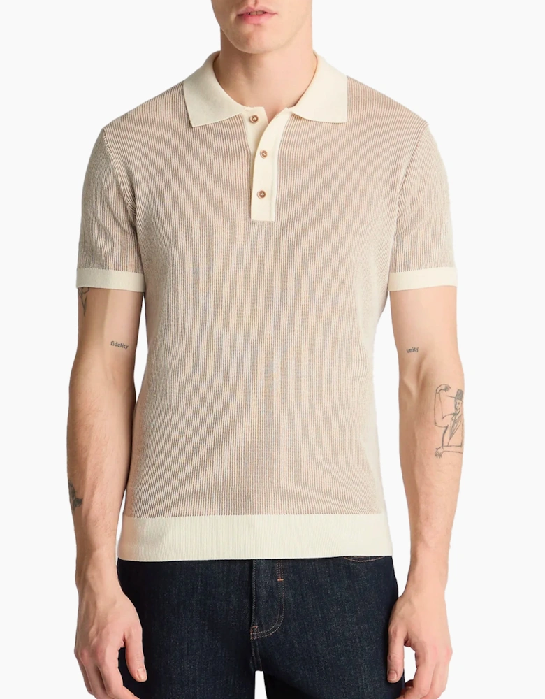 Knitted Polo Shirt CREAM